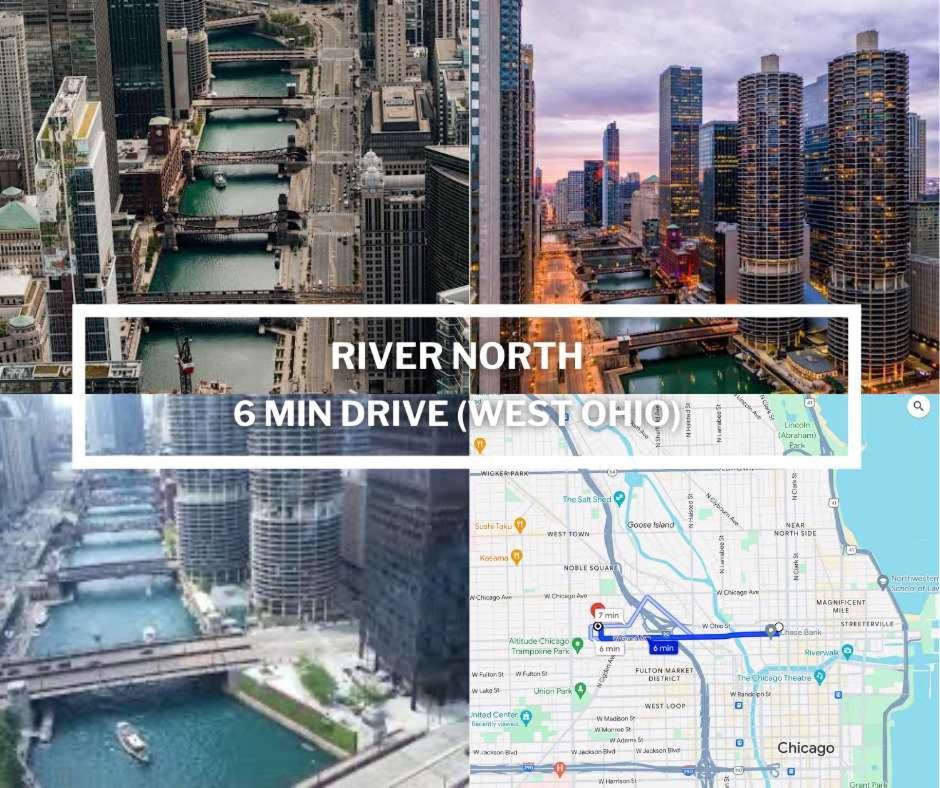 Stylish 2Br Urban Retreat In River West Chicago Bagian luar foto